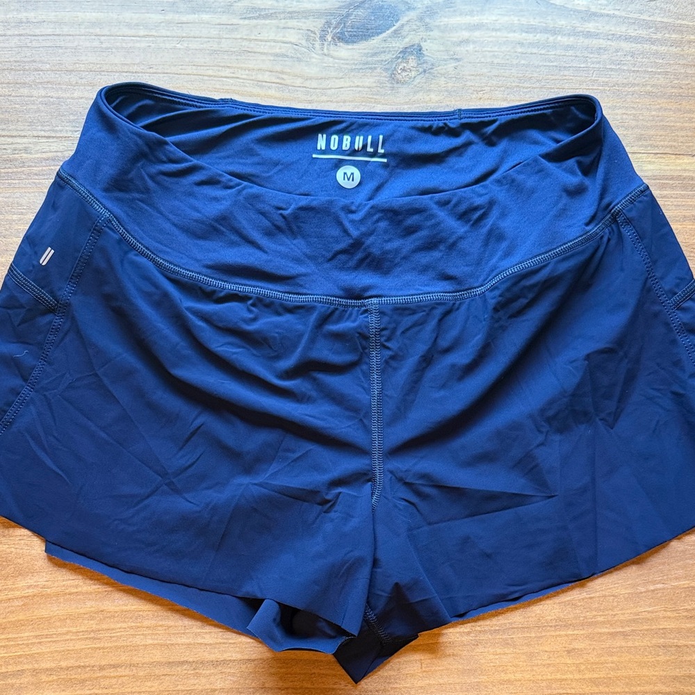 NOBULL Women's Deep Blue Athletic Shorts